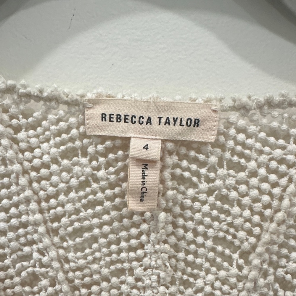 Rebecca Taylor White Beaded Blouse - Picture 4 of 6